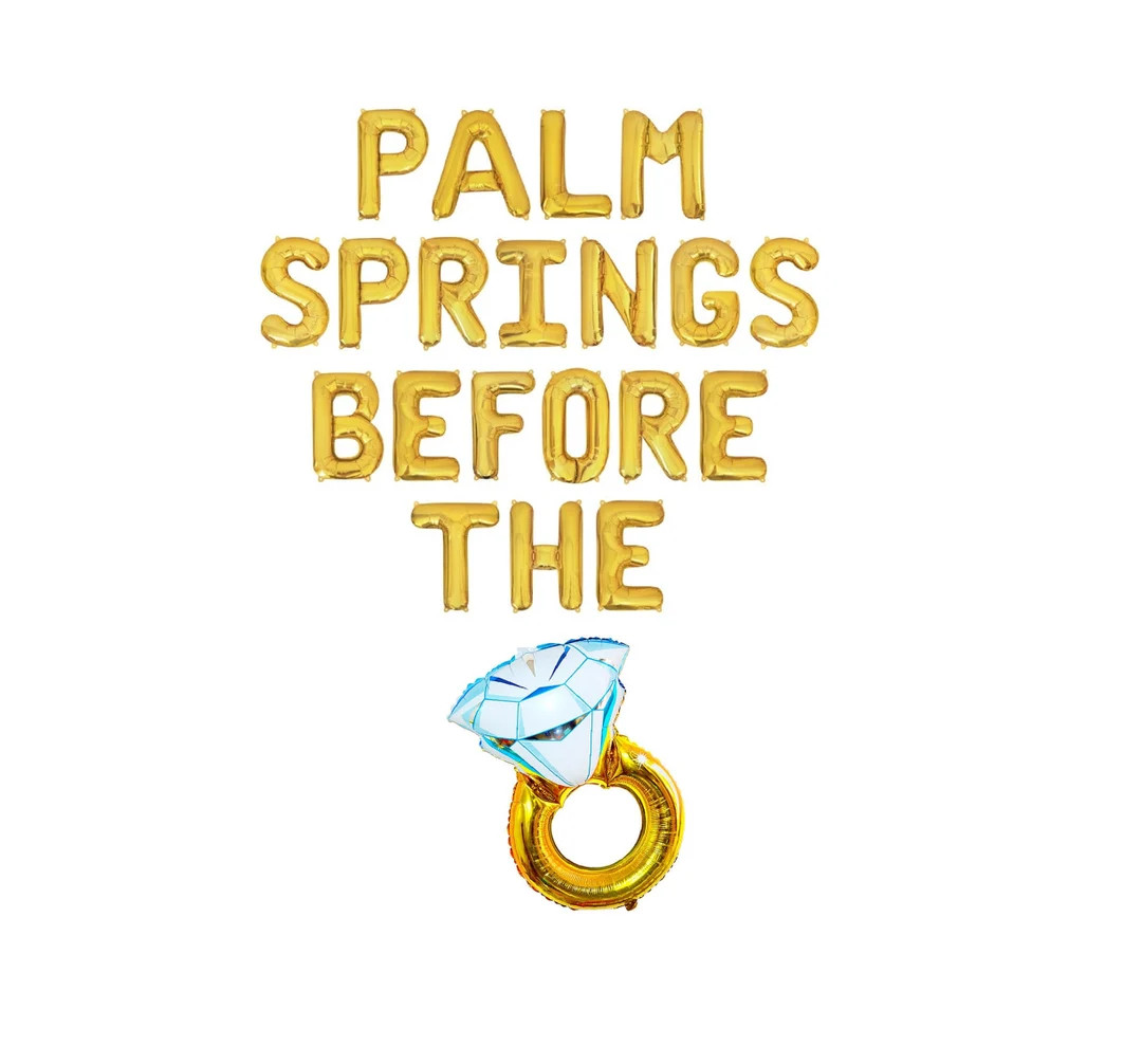 Palm Springs Bachelorette Party Decor Balloons Cali Bachelorette CA Bachelorette Party Decoration... | Etsy (US)