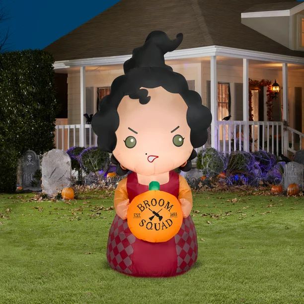 Disney Hocus Pocus Mary Airblown Inflatable Halloween Yard Decoration | Walmart (US)