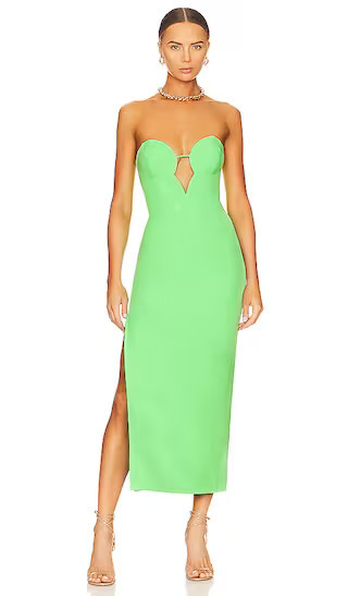x REVOLVE Eleni Midi Dress in Green | Revolve Clothing (Global)