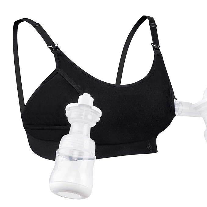 Momcozy Hands Free Pumping Bra, Adjustable Breast-Pumps Holding and Nursing Bra, Suitable for Bre... | Amazon (US)