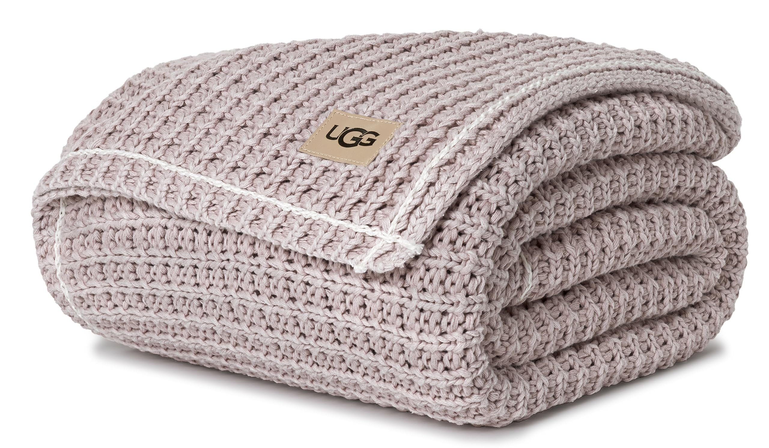 UGG Luna Knit Throw Cotton Chunky Soft Throw Blanket for Couch or Bed Cozy Washable Giftable Ligh... | Amazon (US)