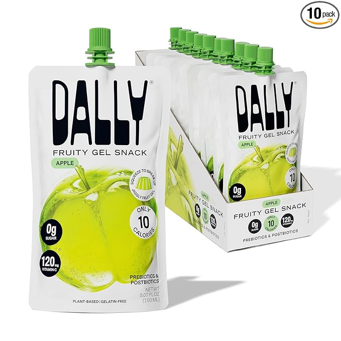 Dally Apple Drinkable Konjac Jelly 10 Pouches | Healthy 10-Calorie, Keto, Gluten Free, Sugar Free... | Amazon (US)