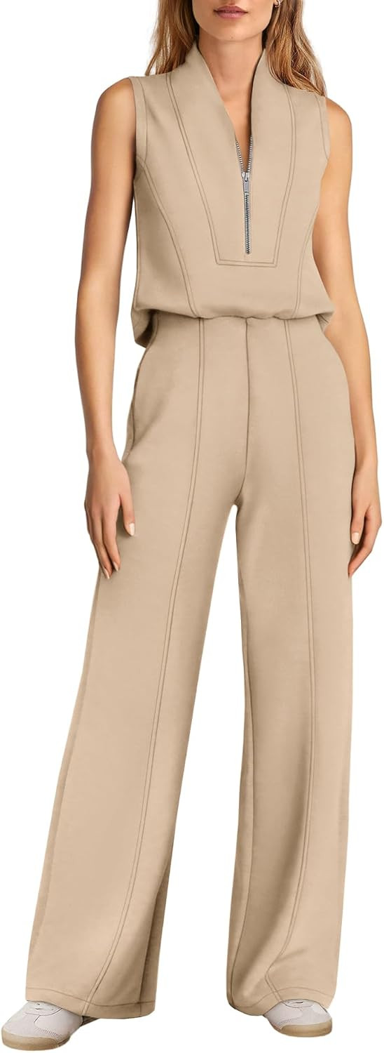 Yanekop Womens Summer Jumpsuits Wide Leg Jumpsuits Dressy Formal Jumpsuits | Amazon (US)