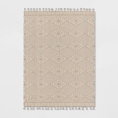 Diamond Outdoor Rug with Fringe - Threshold™ designed with Studio McGee | Target