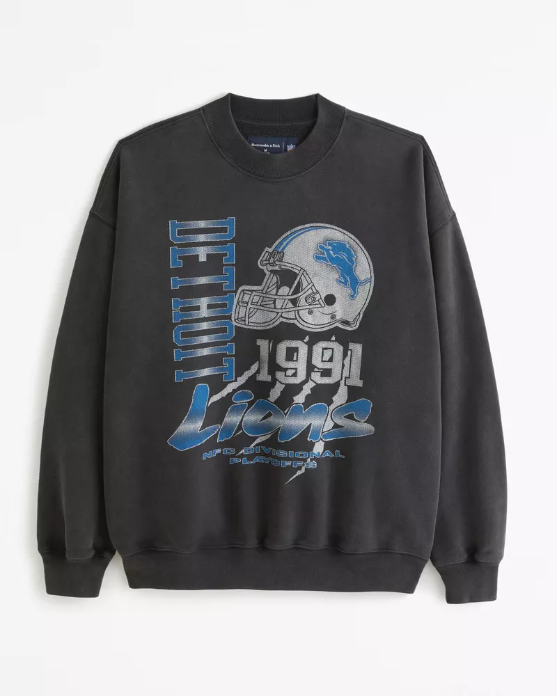 Vintage Detroit Lions Crew Neck Sweatshirt