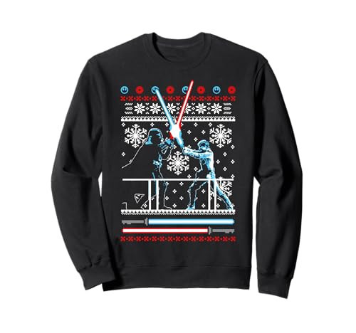 Star Wars Vader Luke Duel Ugly Christmas Sweater Sweatshirt Sweatshirt | Amazon (US)