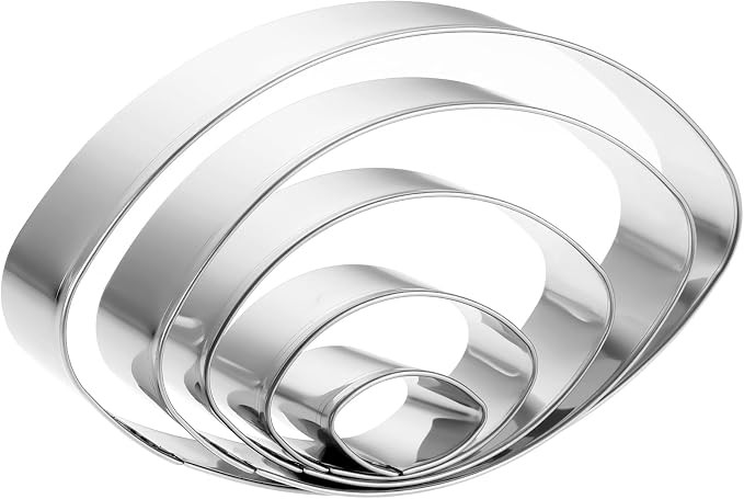 5pcs Football Cookie Cutter Set, American Football Cookie Cutters Shapes Molds, 5 Inch, 4 Inch, 3... | Amazon (US)
