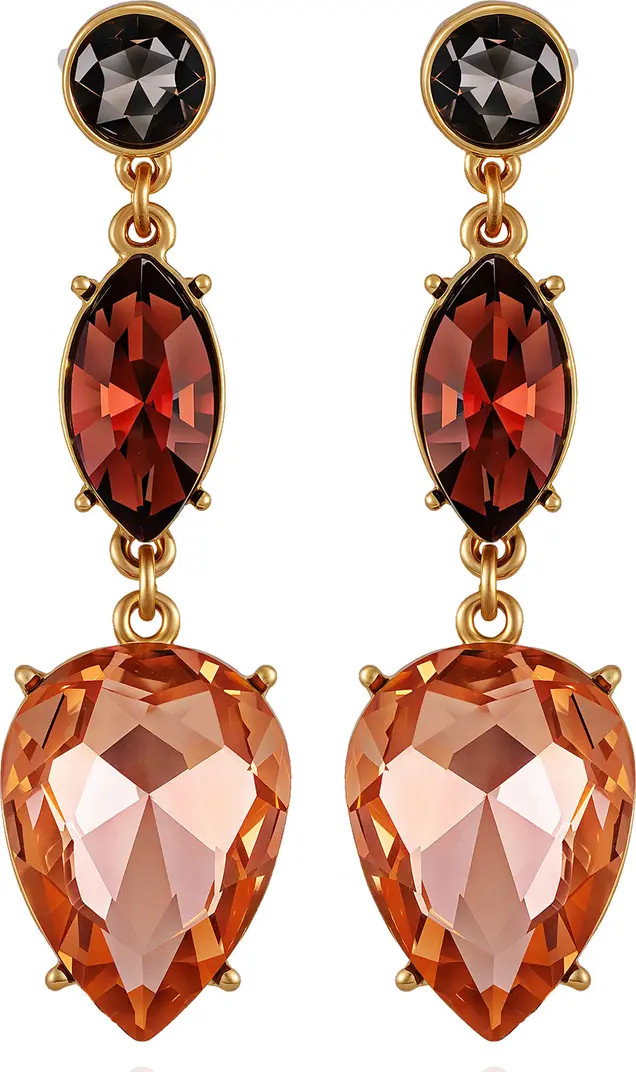 GUESS Crystal Linear Drop Earrings | Nordstromrack | Nordstrom Rack