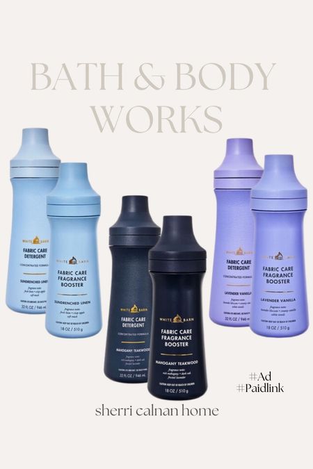 #bathandbodyworks_partner #PaidLink 
@bathandbodyworks Laundry detergents and fragrance boosters are amazing!

Stain fighting concentrated formula
Washes up to 64 small wash loads (up to line 1) or 32 large wash loads (up to line 2)
Perfumer-created fine fragrances to reimagine what clean laundry smells like

#LTKhome #LTKfindsunder50