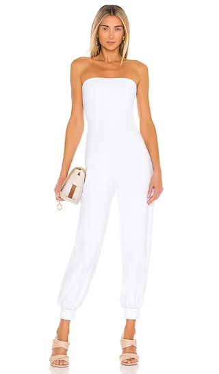 Strapless Cuffed Ankle Jumpsuit in Sugar | Revolve Clothing (Global)