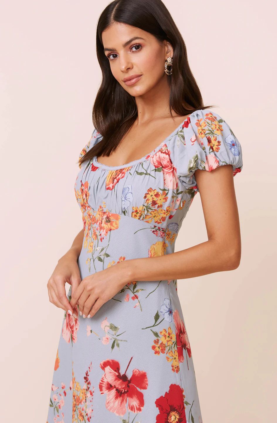 Donna Floral Midi Dress | ASTR The Label (US)