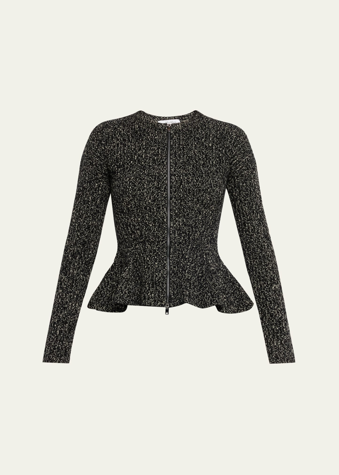Max Mara Kim Cashmere Peplum Zip Cardigan | Bergdorf Goodman