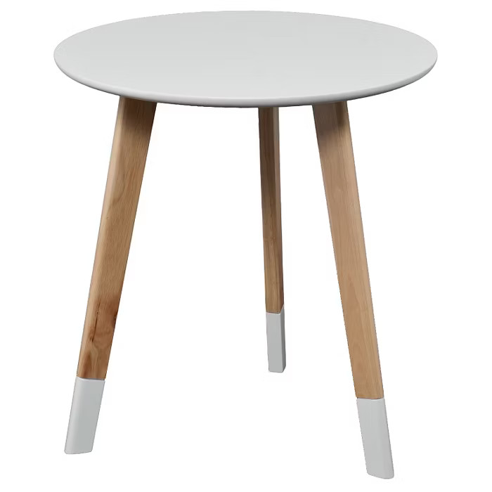 Neelan Round Accent Table - Glossy White - Aiden Lane | Target