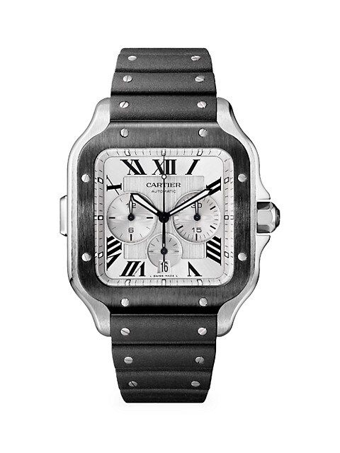 Santos de Cartier Chronograph Watch, Extra-Large Model | Saks Fifth Avenue