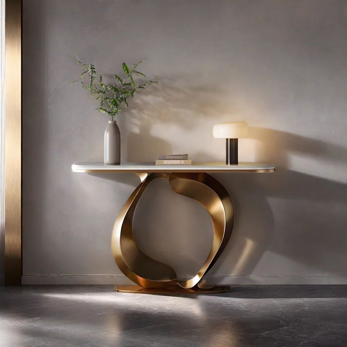 Modern Luxury Art Console Table | Wayfair North America