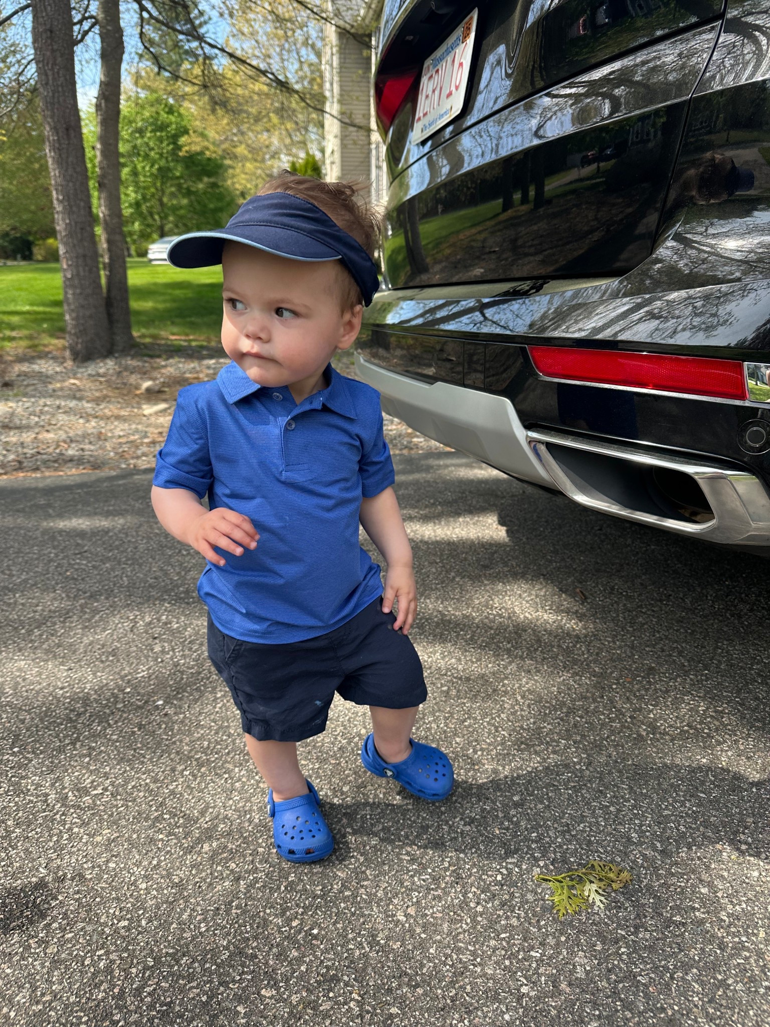 Baby boy summer preppy outfit with polo and visor 💙

#LTKSeasonal #LTKKids #LTKBaby