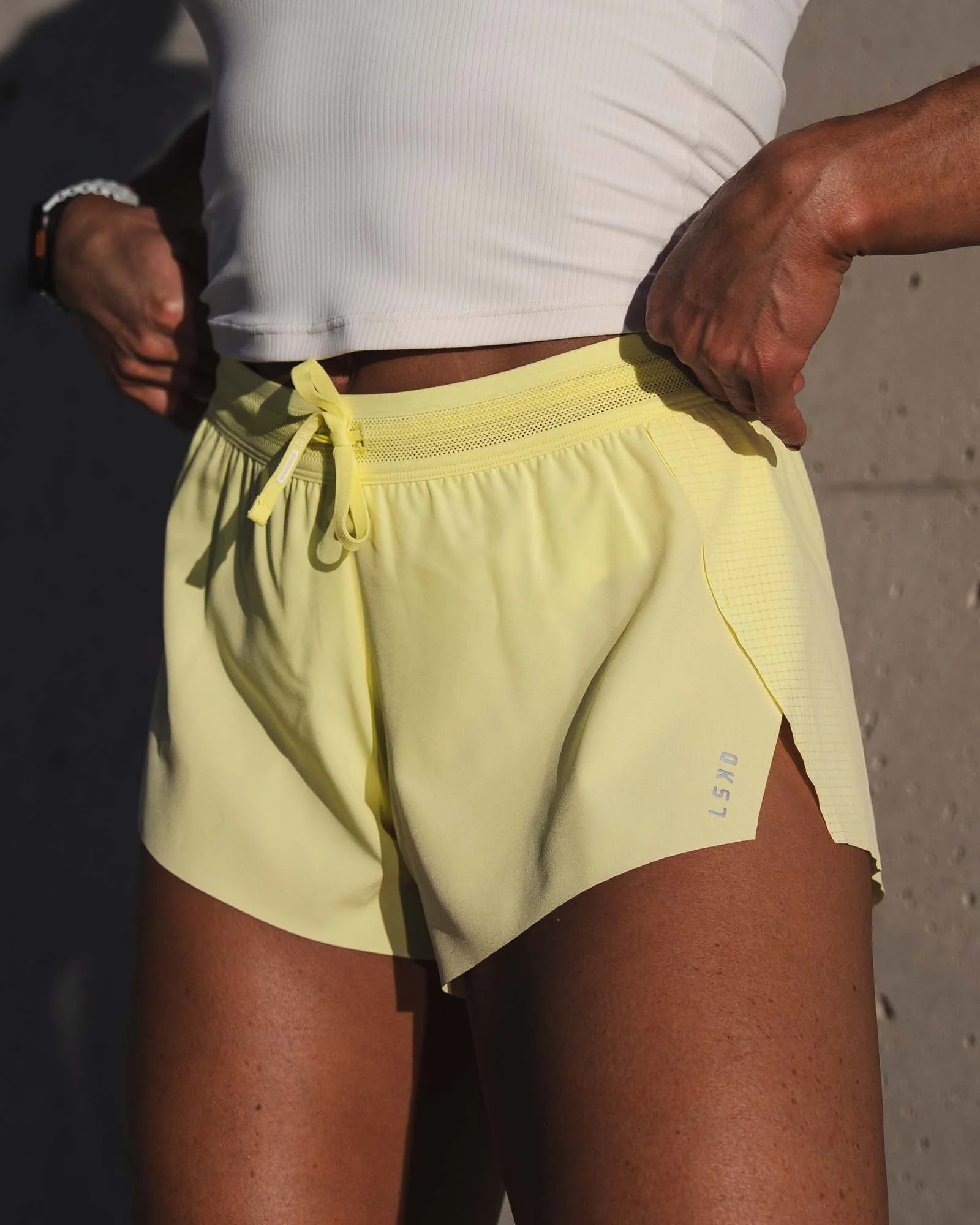 Accelerate 3" Mid-Rise Running Short - Yellow Fizz | LSKD | LSKD