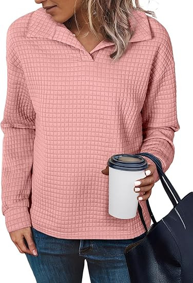 SHEWIN Fall Women Sweatshirt Spring Lightweight Pullover Shirts | Amazon (US)