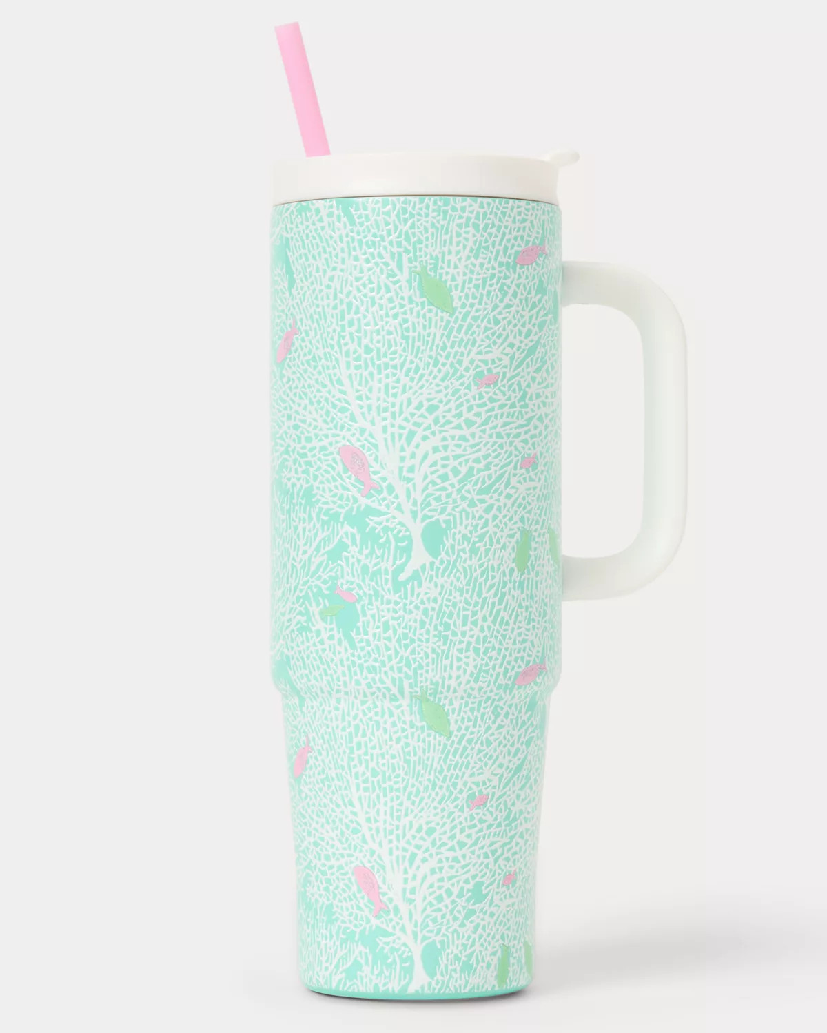 30 Oz Stainless Steel Tumbler with Handle | Lilly Pulitzer