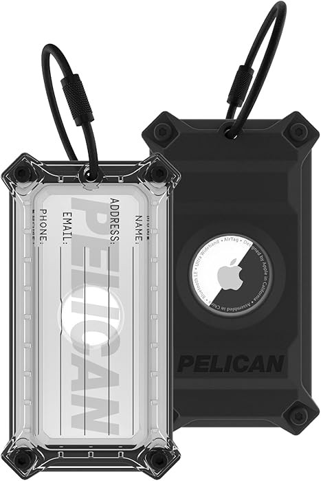 Pelican Luggage Tag, Holder for Apple AirTag - Scratch Resistant and Steel Plate Reinforced Lugga... | Amazon (US)