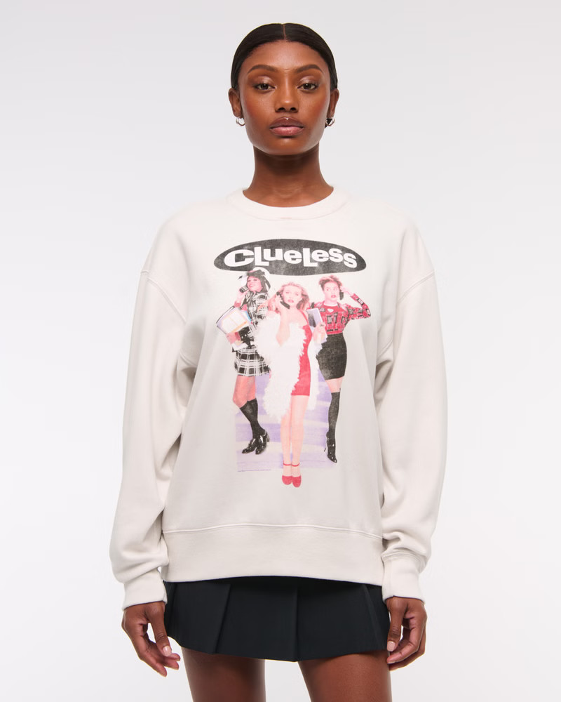 Women's Clueless Vintage Sunday Crew | Women's Tops | Abercrombie.com | Abercrombie & Fitch (US)