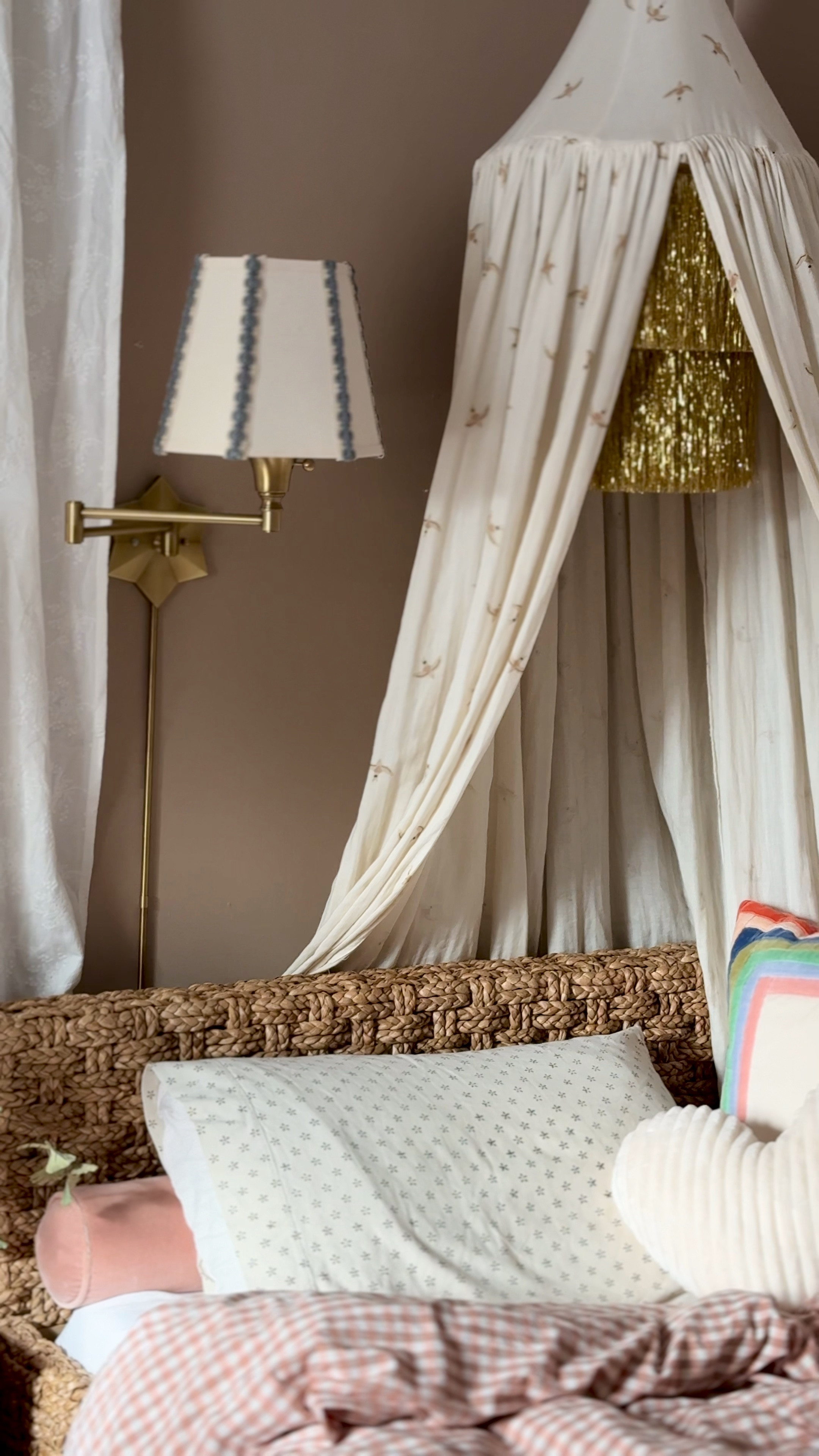 Slowly chipping away at updates to Max’s room…more color, more functional, and a nice blending of what we both like! 

Girls bedroom, 7 year old bedroom, kids room, bed canopy, vintage home decor, brass wall sconce, block print, gingham bedding, throw pillows, heart pillow, gallery wall, embroidered curtains, GreenRow, Shades of Light, Etsy, Shoppe Amber Interiors, Lulu & Georgia, Target, Loloi, Rifle Paper Co, Maisonette, Meri Meri, Smallable, Juniper Print Shop, Coral & Tusk

#LTKhome #LTKfindsunder100 #LTKfamily