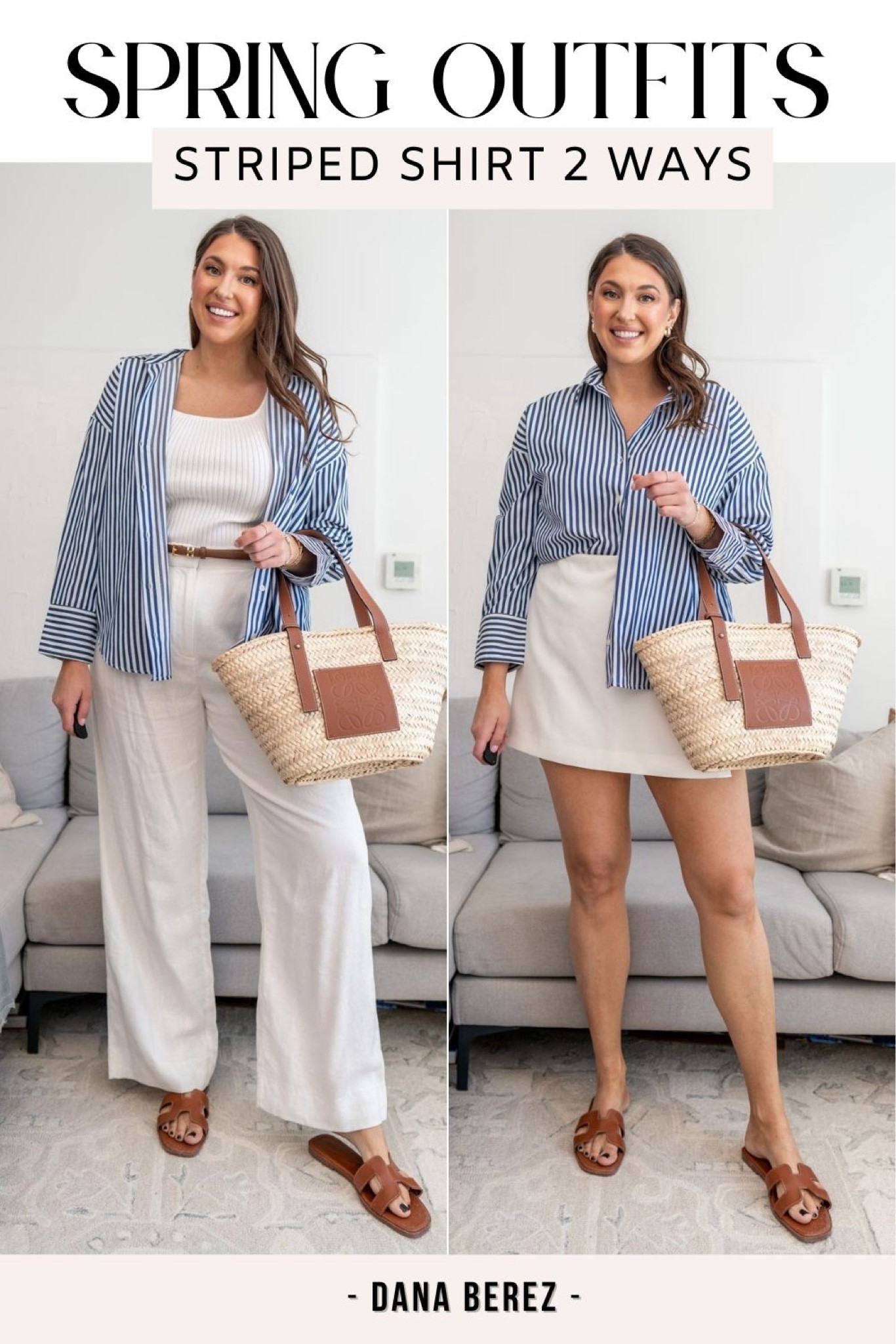 Striped long sleeve button down top two different ways with perfect for spring summer 


size 10 fashion | size 10 | Tall girl outfit | tall girl fashion | midsize fashion size 10 | midsize | tall fashion | tall women | 

#LTKSeasonal #LTKmidsize #LTKstyletip