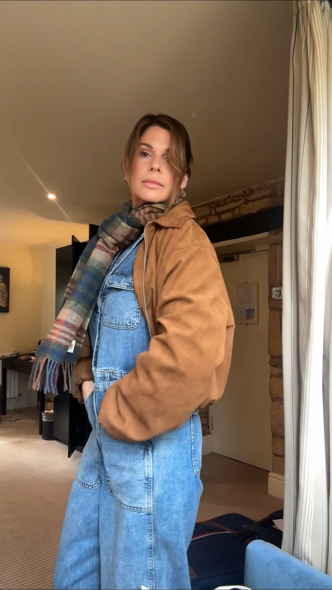 🤎 Perfectly paired cropped jacket! 
My favorite purchase this month. Throw over a jean jumper or high waisted pants  to accentuate your waist. 

Jumper Size 4
Jacket Size Sm

🗝️ Love you for being here
#croppedjacket #springfinds #lighweight 

#LTKdayinmylife #LTKOver40 #LTKvlog