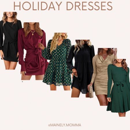 Holiday dresses! 
Sure to make a statement, these dresses are ideal for the holiday parties! 

#dress #holidayparties #casual #formal #businesscasual #semiformal 

#LTKparties #LTKHoliday #LTKGiftGuide