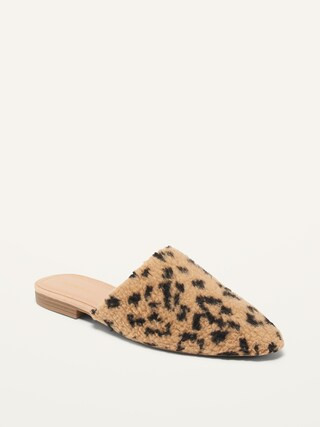 Sherpa Mule Slide Flats for Women | Old Navy (US)