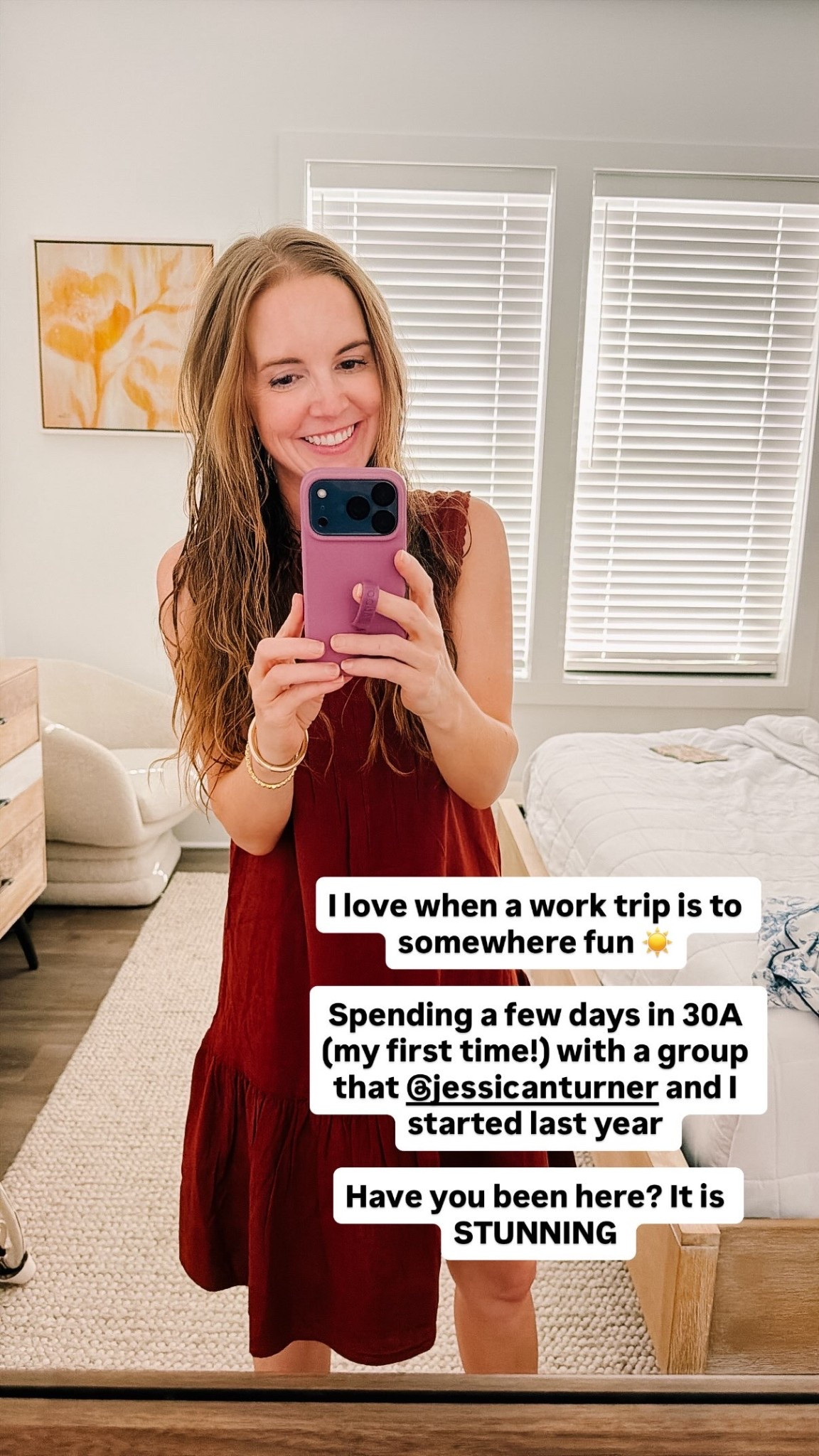 I love when a work trip is to somewhere fun ☀️ 

Spending a few days in 30A (my first time!) with a group that @jessicanturner and I started last year 

Have you been here? It is STUNNING