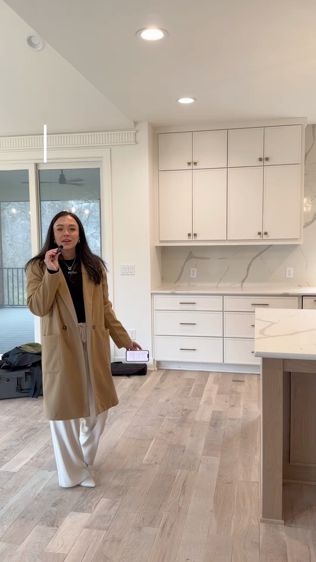 Luxury new build kitchen details we included - lots of soft white, white oak, warm brass.  

 #LTKHome