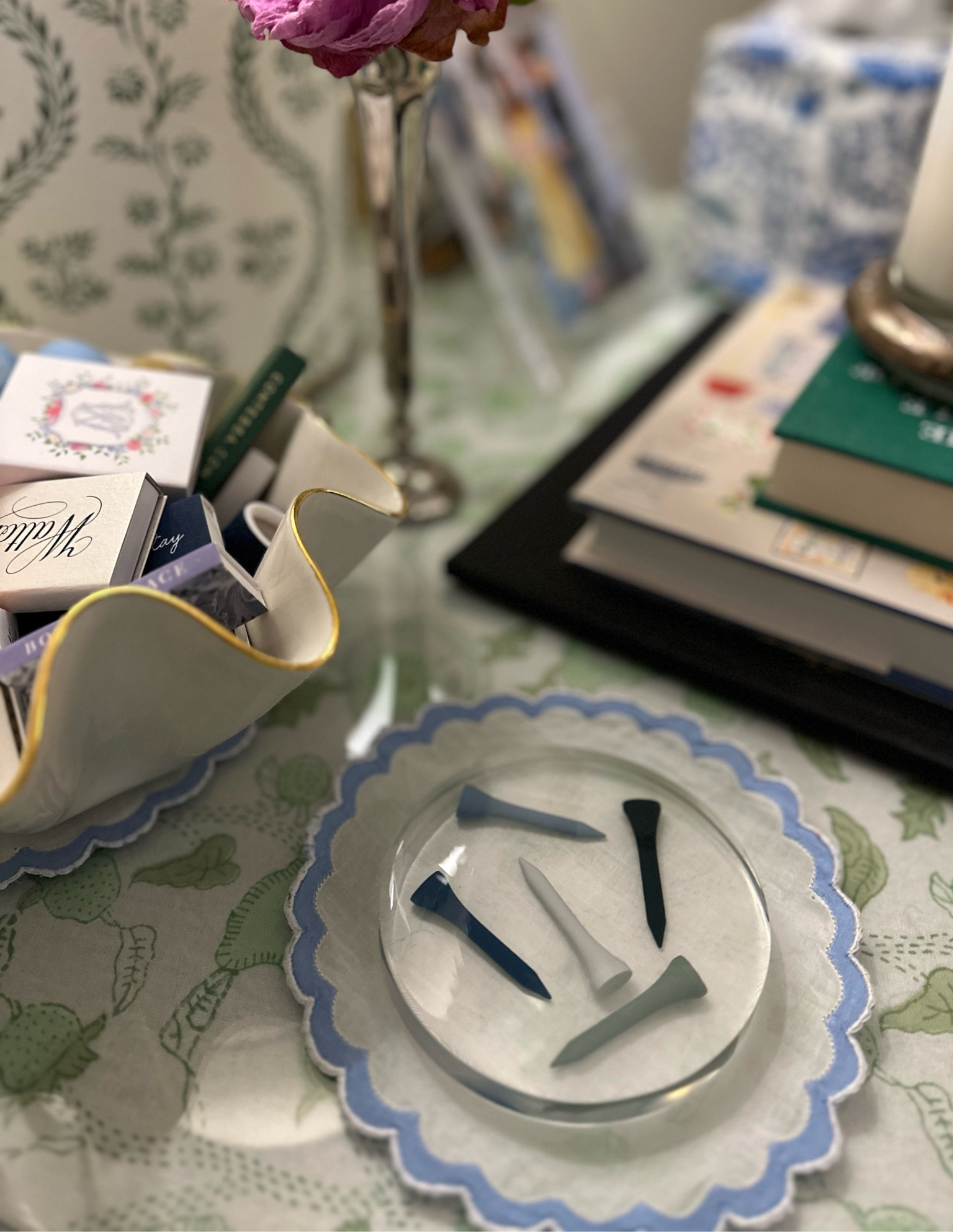 Putting away the Christmas cocktail napkins was sad, but I’m so excited to break out these golf tee resin coasters from Match South that I gave to Hunter for Christmas! The colors perfectly match our living room. 

Golf gift, golf tees, golf lover, living room details, interior inspo, Susan Gordon pottery, Julia Amory, enchanted home, silver Bud vase, side table, skirted table, match books

#LTKfindsunder50 #LTKfindsunder100 #LTKhome