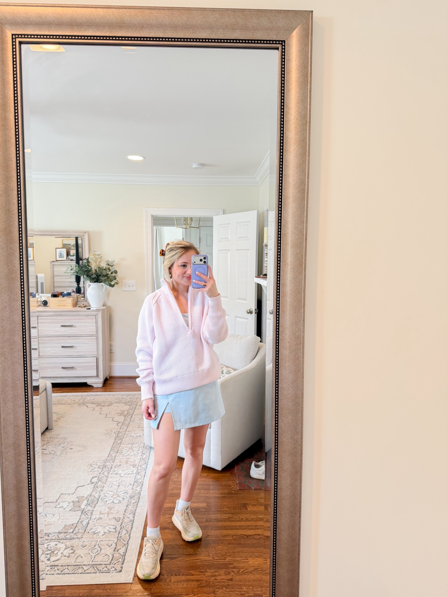 I’ve been wearing this quarter zip from Aerie on repeat! I love the pink for spring 🌸 oversized fit - wearing an XS!

#LTKActive #LTKootd #LTKmomlife