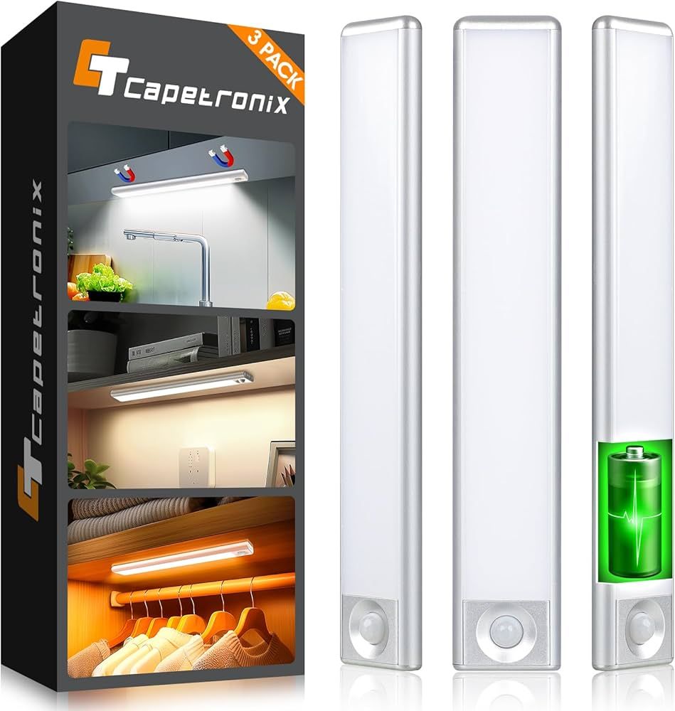 CT CAPETRONIX Under Cabinet Lights, Under Counter Light for Kitchen with 3 Color Temperatures 3 M... | Amazon (US)