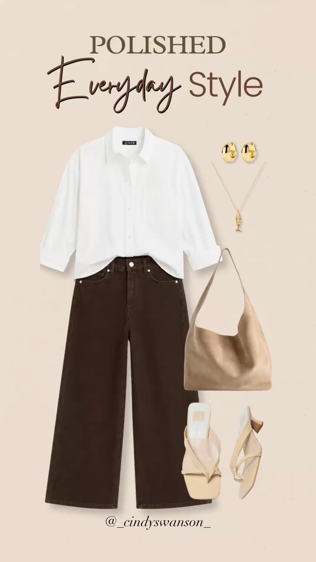 This white button-down with dark brown wide-leg jeans is such a polished, easy combination. The rich brown denim adds a little depth while the neutral accessories keep everything timeless and versatile.

💡 LTK MADE EASY
❤️ Heart = Support my posts!
🔖 Save = Get sale & restock alerts
📋 Lists = Keep favorites organized
📲 Share = Send lists and products to a friend. Hello, Christmas List!
💬 Comment = Ask me anything about what I’m wearing.:-)

#LTKootd #LTKTravel #LTKOver40