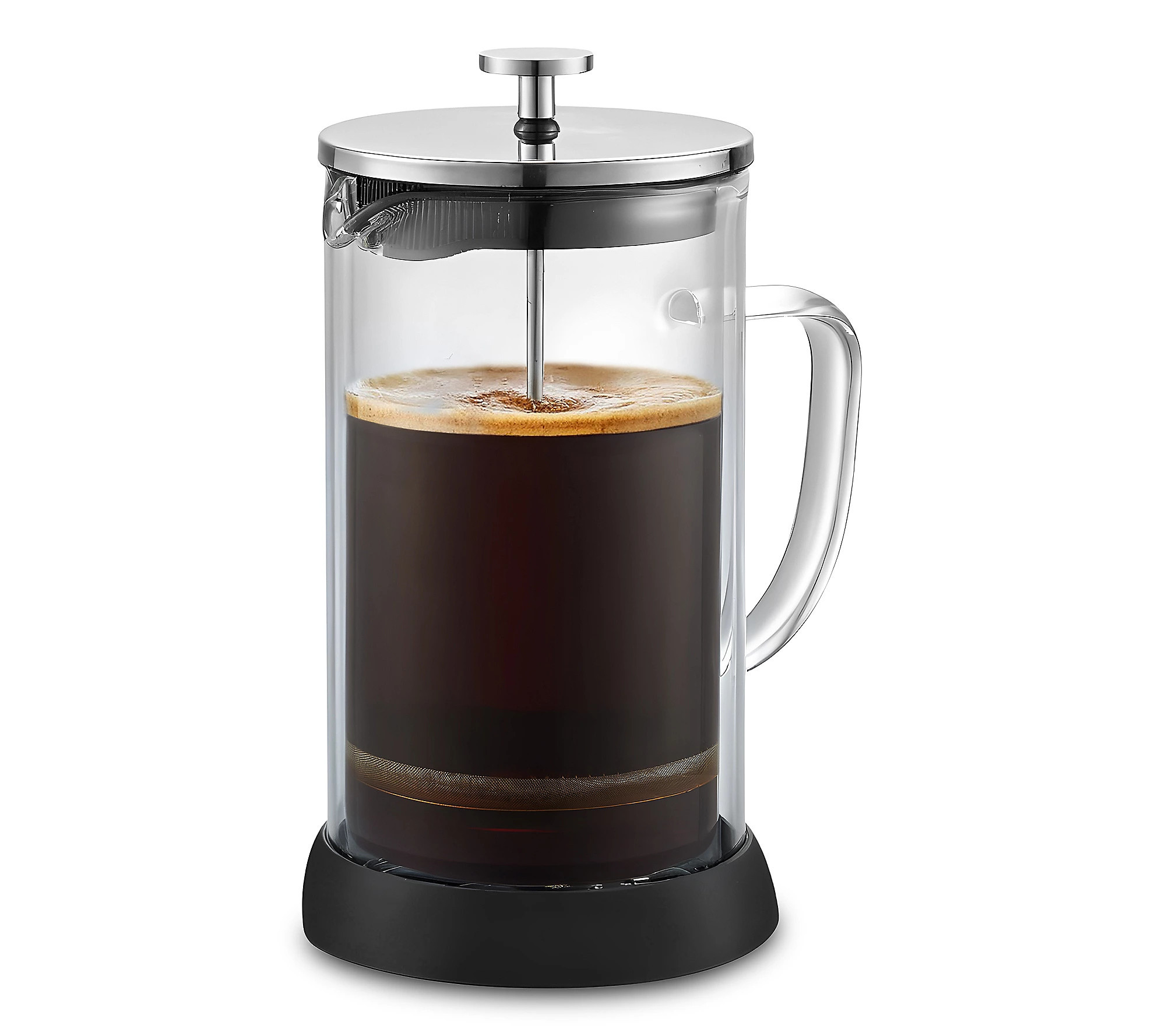 Elite Cuisine 4 Cup French Press Glass Coffee M aker | QVC