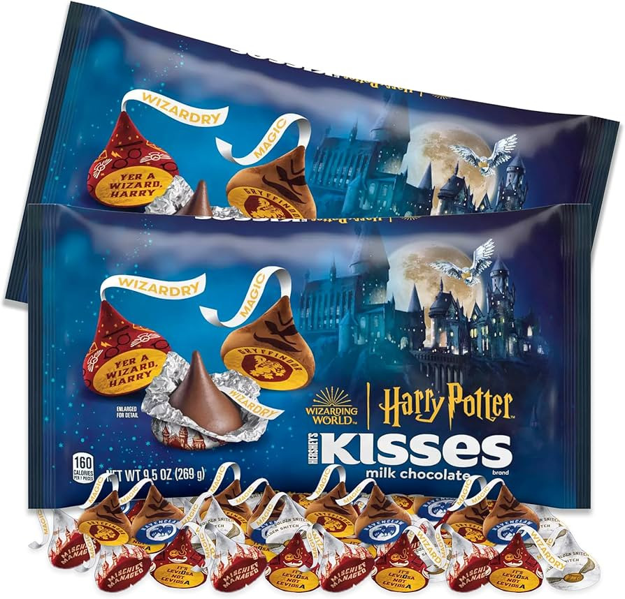 Harry Potter Candy Chocolate Kisses Set of 2 x Chocolate Kisses 9.5oz Bags. Harry Potter Chocolat... | Amazon (US)