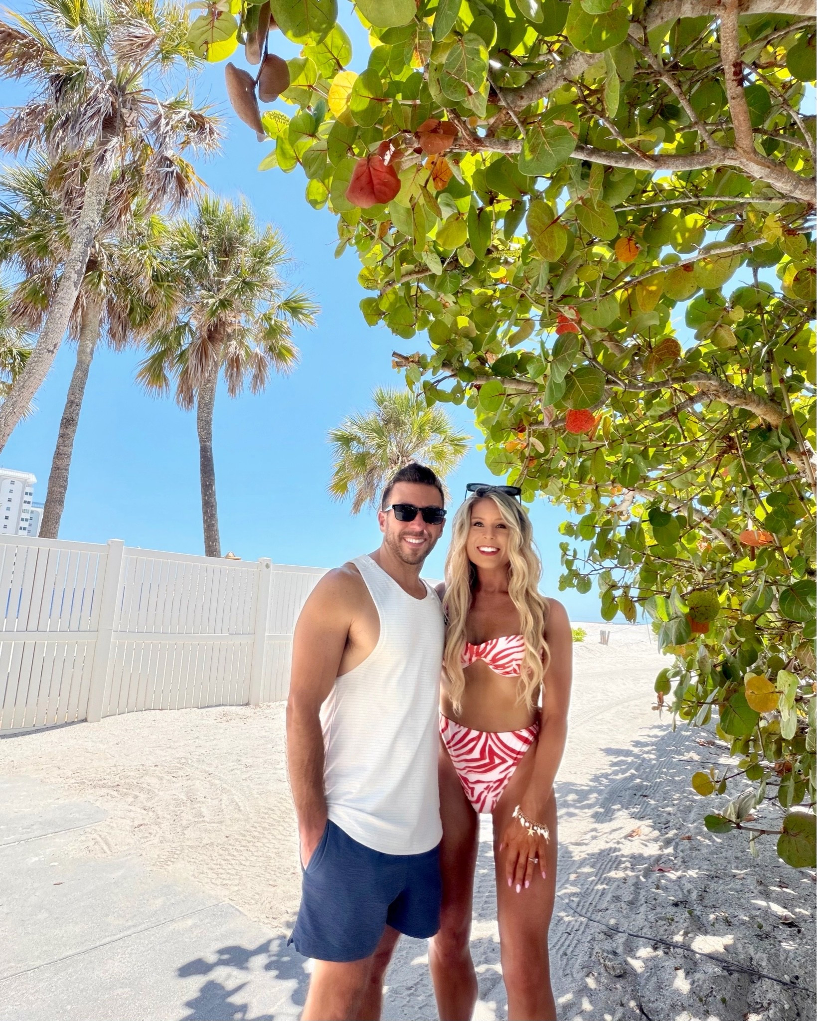 Zebra print underwire bikini top + highwaisted bikini bottoms on SALE! Use code: SNP15 for 15% OFF $70+ all CUPSHE @Cupshe 

My husband’s swim trunks from @abercrombie are also on SALE!!

Cupshe Highrise bikini bottoms, trendy beach outfit, vacation outfit, pool outfit, boat outfit, Resortwear 2026, swimsuit, swimwear, bathing suit, red bikini, orange bikini, animal print bikini, resort outfit

#LTKSwim #LTKootd #LTKTravel
