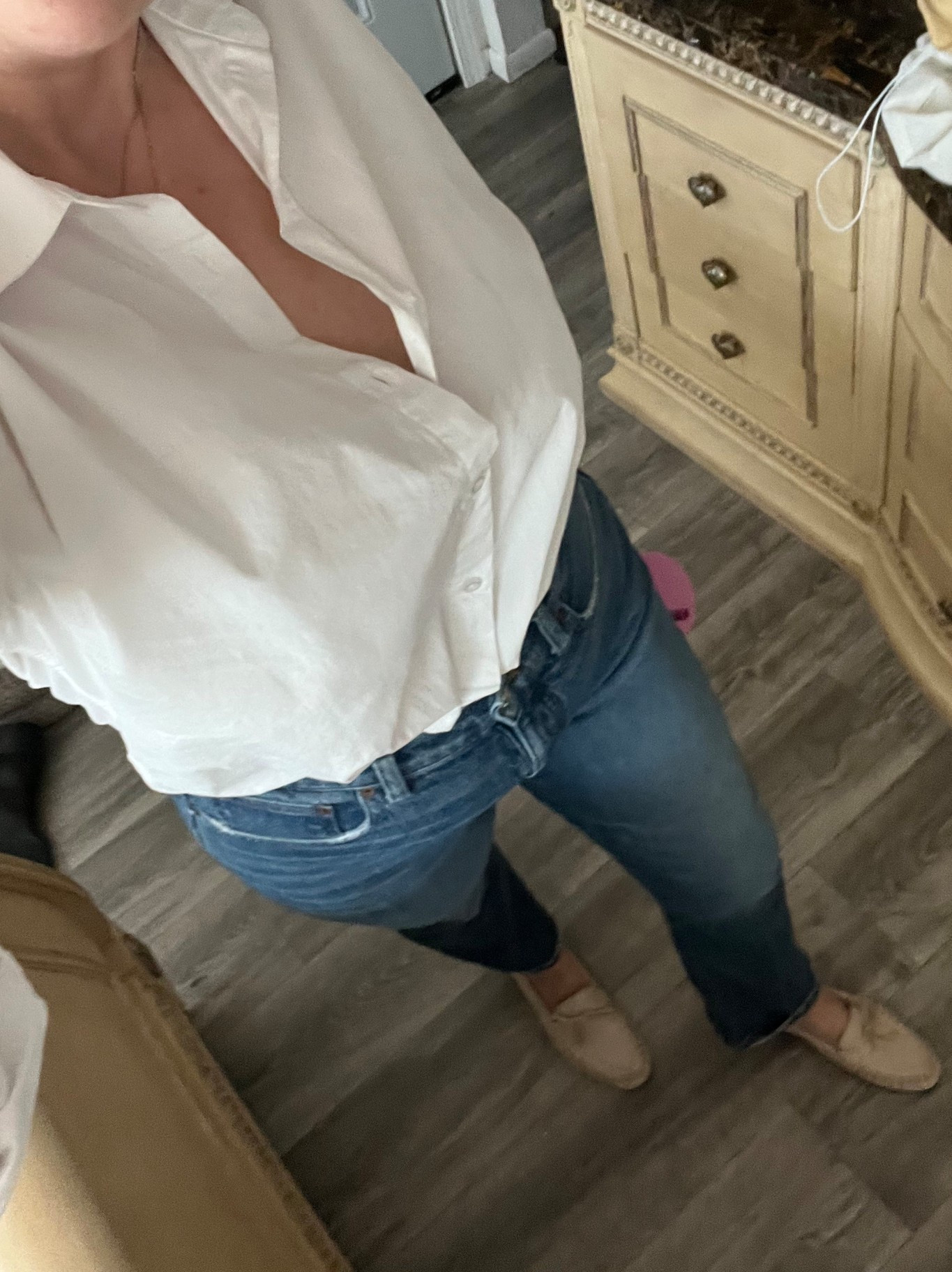 Living in the classics.  
Madewell mom jeans 
Zara loafers 
White button up shirt 
Casual outfit
Classic style 




#LTKMidsize #LTKmomlife #LTKootd