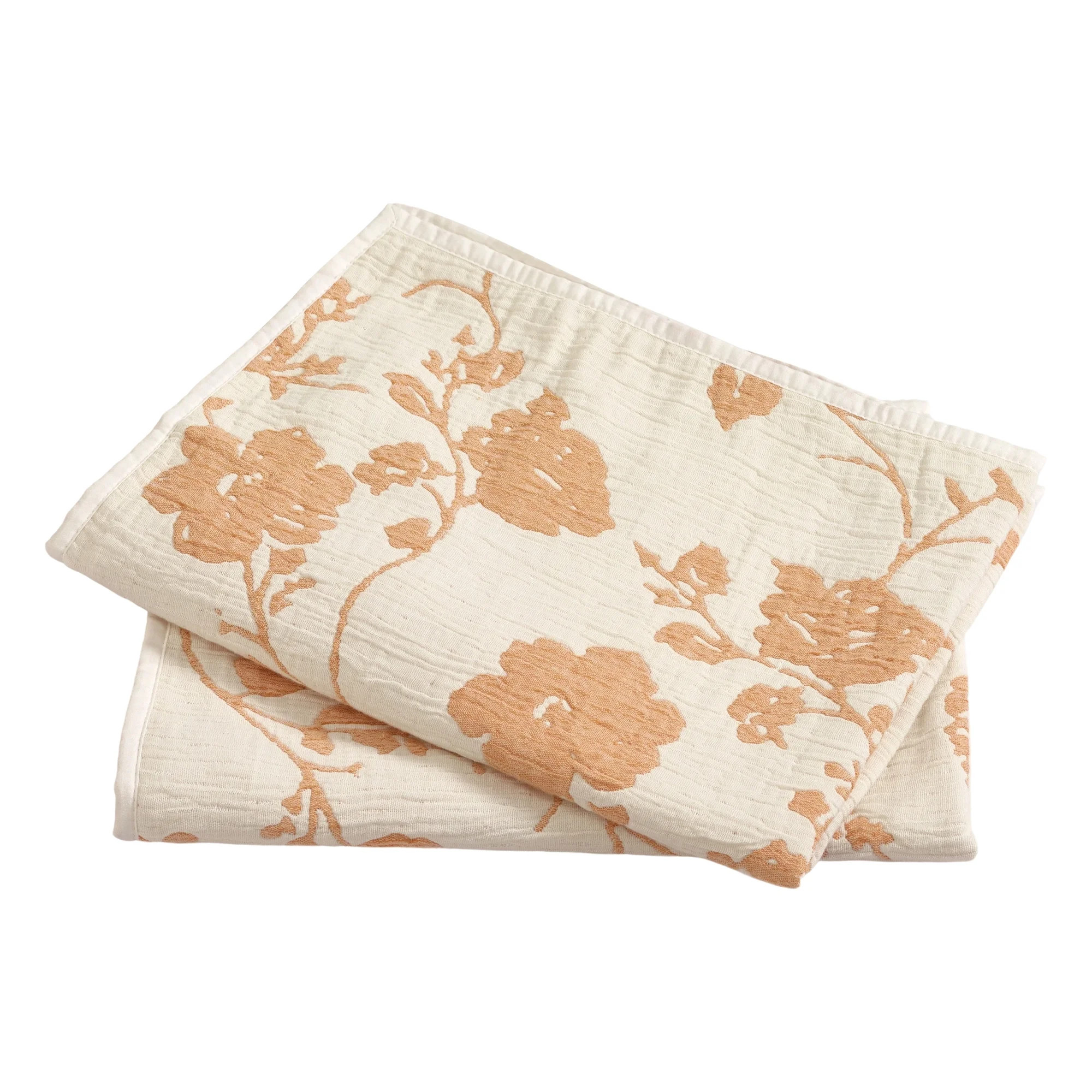 The Pioneer Woman Agatha Floral Gauze Pillow Shams, Standard, Amber Yellow, 2 Pack | Walmart (US)