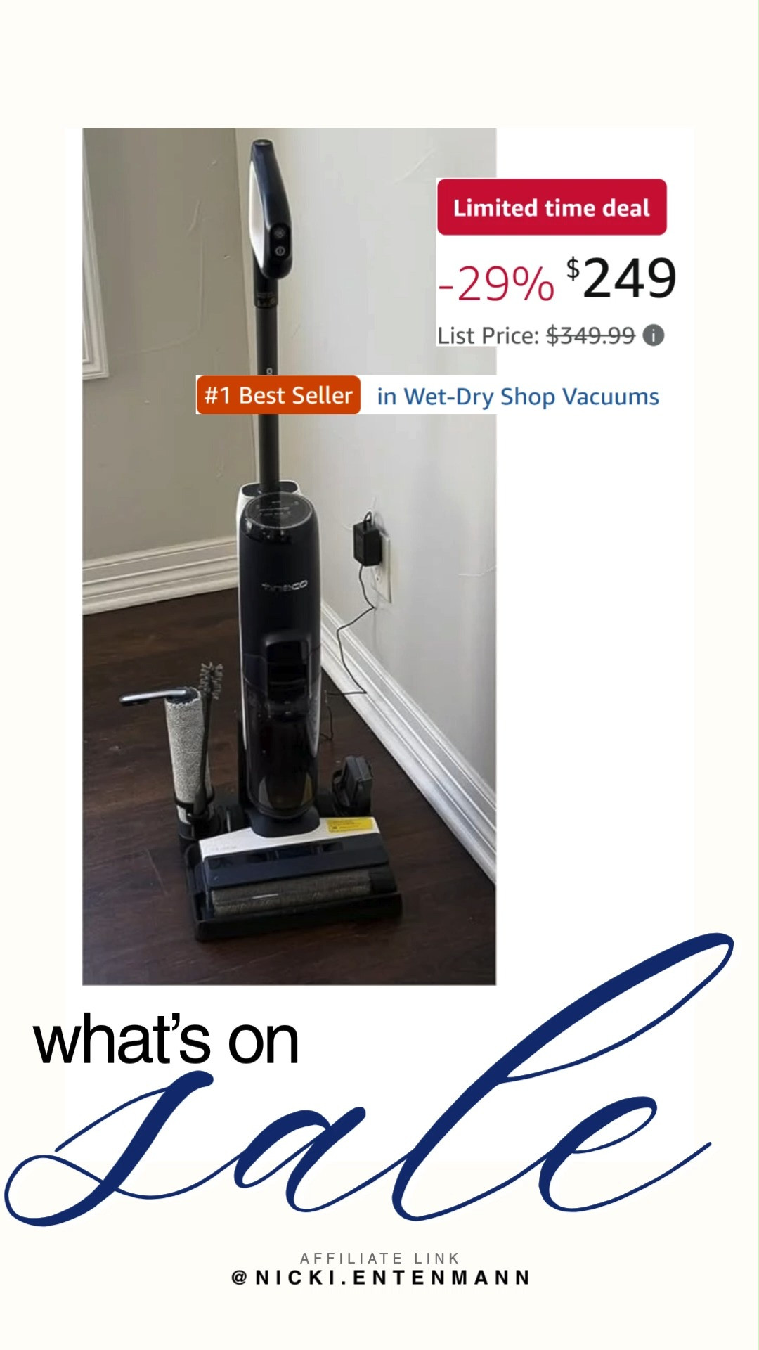 Tineco Floor ONE S5 makes cleaning smarter with cordless wet dry power. Hard floors shine as vacuuming and mopping happen together, keeping chores quick and cheerful. 🧽✨🏠  

#TinecoFloorONES5 #CordlessVacuum #WetDryVacuum #SmartCleaning #FloorCare #HomeCleaning #VacuumCleaner #HouseholdEssentials #CleaningTools #HardFloorCare 

 #LTKdayinmylife #LTKHome #LTKSaleAlert