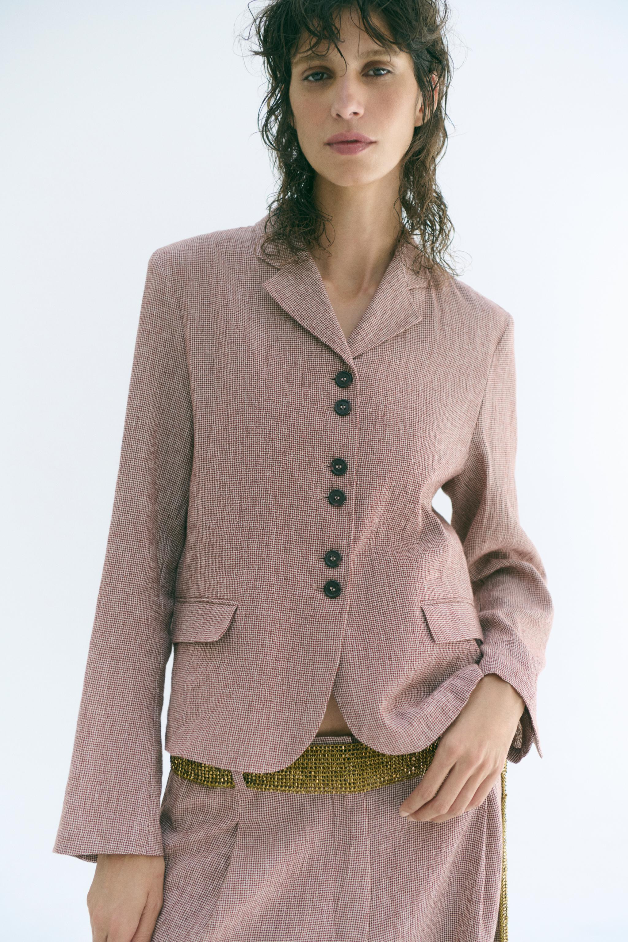 ZW COLLECTION LINEN BLEND BLAZER | Zara UK