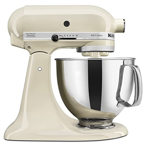 KitchenAid Artisan Series 5 Quart Tilt Head Stand Mixer with Pouring Shield KSM150PS, Almond Cream | Amazon (US)