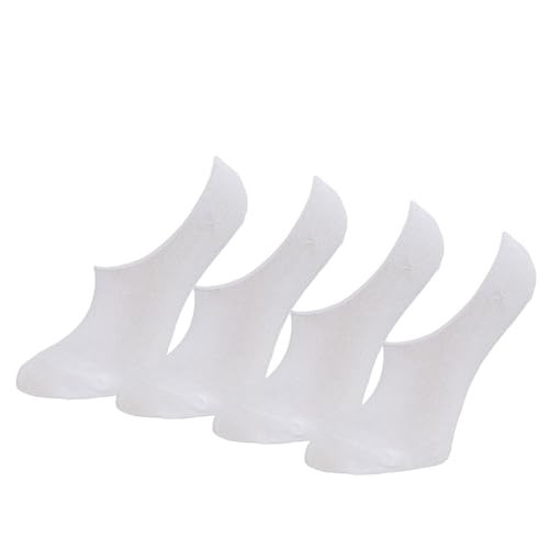 Amazon Essentials Women's Low Cut No Show Socks, 4 Pairs, White, 6-9 | Amazon (US)