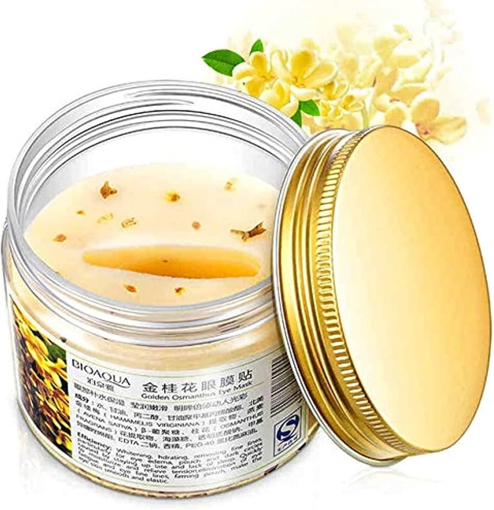 BIOAQUA Gold Osmanthus Lemon Eye Mask 80 Pcs Women Collagen Gel Protein Nourishing | Amazon (US)