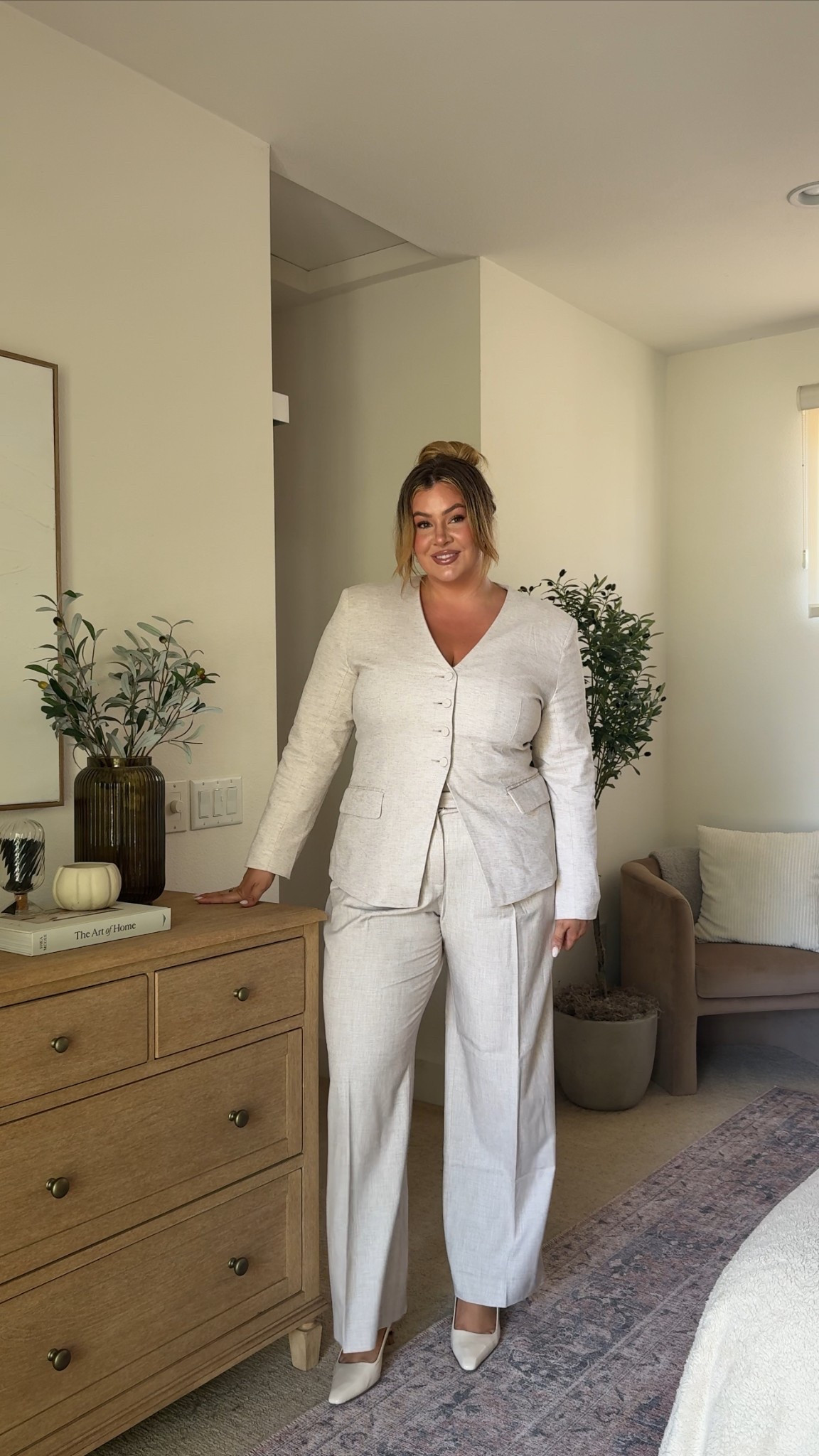 summer workwear set ☀️ wearing an xl in the top & 33 long in the pants!!

#LTKSummerEdit #LTKWorkwear #LTKMidsize