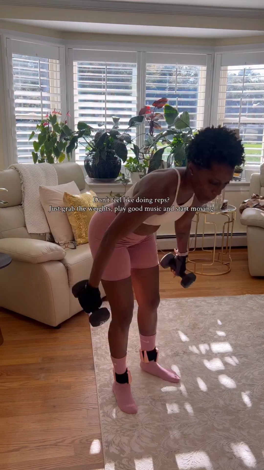 Movement isn’t all or nothing it’s everything. 

No fancy gym, no perfect form, just you, 

some weights, and good music. 

A little weight and whole lot of movement is magic! ✨

Get you some dumbbells and ankle weights and get moving! 

#runnergirl #fitnesstips #stayinmotion #noexcuses #dancing #dancefitness #toned #muscle #weightlifting #dumbbellworkouts #ankleweights #workoutmotivation #ltkfitness #workoutessentials

#LTKGiftGuide #LTKActive #LTKStyleTip