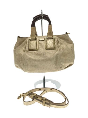 Chloe Ethel Esle Small 2Way Bag Hand Shoulder Bag Leather Gold Gold Bag | eBay AU