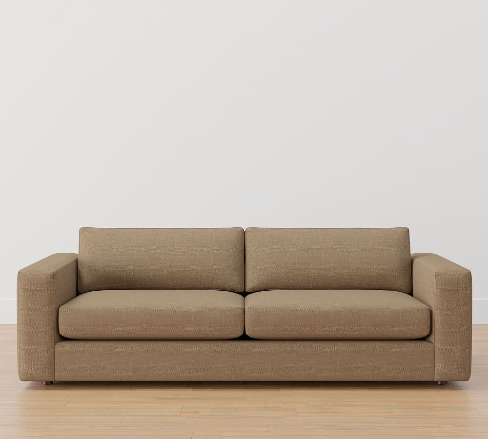Carmel Square Wide Arm Upholstered Sofa | Pottery Barn (US)